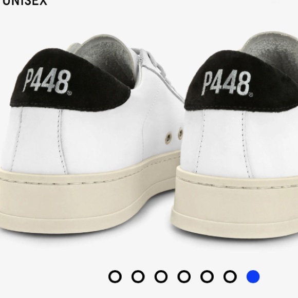 P448 Jack Sneaker in White and Black NIB - Picture 6 of 8